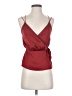 Express 100% Polyester Burgundy Sleeveless Top Size XS - photo 1