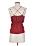 Express 100% Polyester Burgundy Sleeveless Top Size XS - photo 2