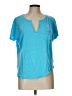 Lilly Pulitzer 100% Linen Blue Active T-Shirt Size L - photo 1