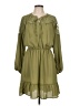 Cure 100% Polyester Green Casual Dress Size L - photo 1