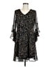Calvin Klein Floral Black Cocktail Dress Size 8 - photo 1