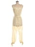 LoveShackFancy 100% Cotton Paisley Gold Yellow Jumpsuit Size M - photo 2