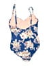 Seafolly Floral Blue One Piece Swimsuit Size 12 - photo 2