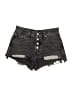 Levi's 100% Cotton Black Denim Shorts Size 24 waist - photo 1