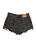 Levi's 100% Cotton Black Denim Shorts Size 24 waist - photo 2