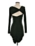 Symphony Solid Green Cocktail Dress Size S - photo 2