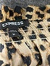Express 100% Polyester Animal Print Brown Long Sleeve Blouse Size M - photo 7
