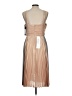 BCBGMAXAZRIA 100% Polyester Metallic Tan Cocktail Dress Size 10 - photo 2