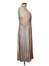BCBGMAXAZRIA 100% Polyester Metallic Tan Cocktail Dress Size 10 - photo 4