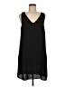 Vila 100% Polyester Solid Black Casual Dress Size EU 38 / US 8 - photo 1