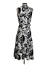 Versailles Paisley Gray Casual Dress Size S - photo 2