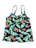 Lands' End Tropical Blue Swimsuit Top Size 10 - photo 1