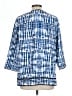 Chico's 100% Polyester Blue 3/4 Sleeve Blouse Size Lg (2) - photo 2