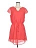 Charming Charlie 100% Polyester Solid Orange Casual Dress Size M - photo 1