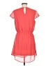 Charming Charlie 100% Polyester Solid Orange Casual Dress Size M - photo 2