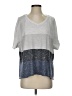 Andree by UNIT Color Block Gray Short Sleeve T-Shirt Size S - photo 1