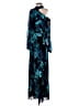 Xscape 100% Polyester Teal Black Casual Dress Size 8 - photo 1