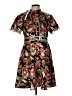 Dalia Macphee 100% Polyester Print Black Casual Dress Size L - photo 1