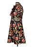 Dalia Macphee 100% Polyester Print Black Casual Dress Size L - photo 5
