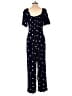 Old Navy 100% Rayon Polka Dots Blue Jumpsuit Size M - photo 2