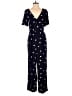 Old Navy 100% Rayon Polka Dots Blue Jumpsuit Size M - photo 1