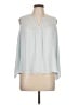 BCBGMAXAZRIA 100% Polyester Gray Long Sleeve Blouse Size L - photo 1