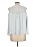 BCBGMAXAZRIA 100% Polyester Gray Long Sleeve Blouse Size L - photo 2