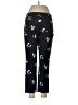 Ann Taylor LOFT Floral Black Casual Pants Size 6 - photo 2