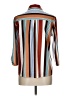 Modern Attraction 100% Polyester Stripes Brown 3/4 Sleeve Blouse Size L - photo 2