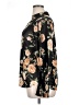 Ember Floral Black Long Sleeve Blouse Size XL - photo 5