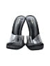 PrettyLittleThing Gray Black Sandals Size 5 - photo 2