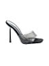 PrettyLittleThing Gray Black Sandals Size 5 - photo 1