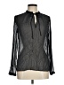 Mango Black Long Sleeve Blouse Size 8 - photo 1