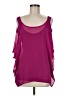 Red Haute 100% Polyester Purple Sleeveless Blouse Size M - photo 1