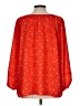 Gap 100% Polyester Orange 3/4 Sleeve Blouse Size L - photo 2
