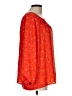 Gap 100% Polyester Orange 3/4 Sleeve Blouse Size L - photo 4