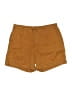 Old Navy 100% Lyocell Solid Brown Khaki Shorts Size 4 - photo 1