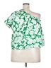 J.Crew 100% Cotton Green Short Sleeve Blouse Size 2X - photo 2
