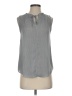 Ann Taylor LOFT 100% Polyester Gray Sleeveless Blouse Size XS - photo 1