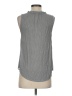 Ann Taylor LOFT 100% Polyester Gray Sleeveless Blouse Size XS - photo 2
