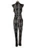 Charlie Jade Animal Print Black Silver Jumpsuit Size M - photo 2