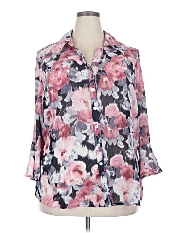 Sara Michelle 3/4 Sleeve Blouse (view 1)