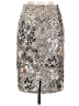 MNG Suit Paisley Silver Formal Skirt Size 6 - photo 2