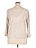 Chico's Stripes Tan 3/4 Sleeve Button-Down Shirt Size XL - photo 2