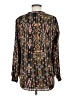 H&M 100% Polyester Brown Long Sleeve Blouse Size 8 - photo 2