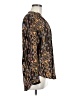 H&M 100% Polyester Brown Long Sleeve Blouse Size 8 - photo 4