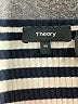 Theory Stripes Ivory Black Short Sleeve Turtleneck Size M - photo 6