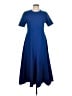 Cos Solid Blue Casual Dress Size L - photo 1