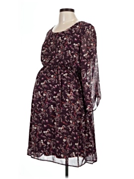 princess polly baby blue dress Angel Maternity Lucille Knit Maternity Midi Dress in Burgundy