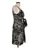 Max Mara Studio Animal Print Black Cocktail Dress Size L - photo 4